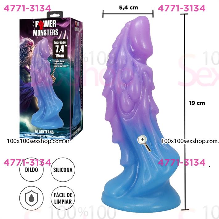 Monster dildo de silicona con sopapa