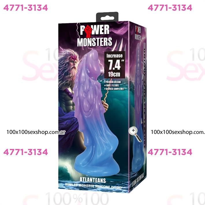 Monster dildo de silicona con sopapa