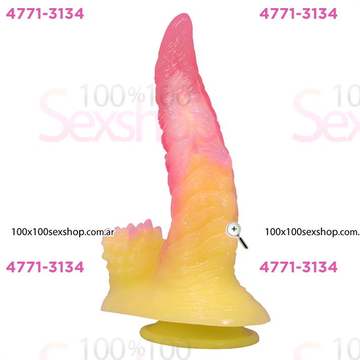 Monster Flame Beast dildo doble con sopapa