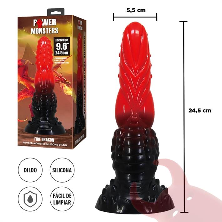 Dildo Monster con sopapa de silicona