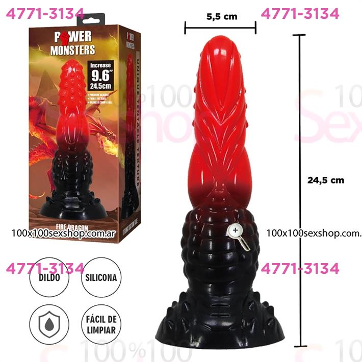 Dildo Monster con sopapa de silicona