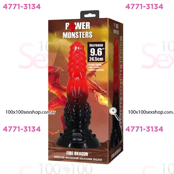 Dildo Monster con sopapa de silicona