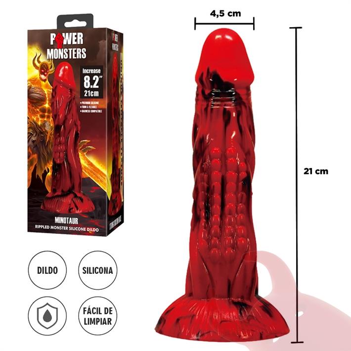 Monster dildo de silicona con sopapa