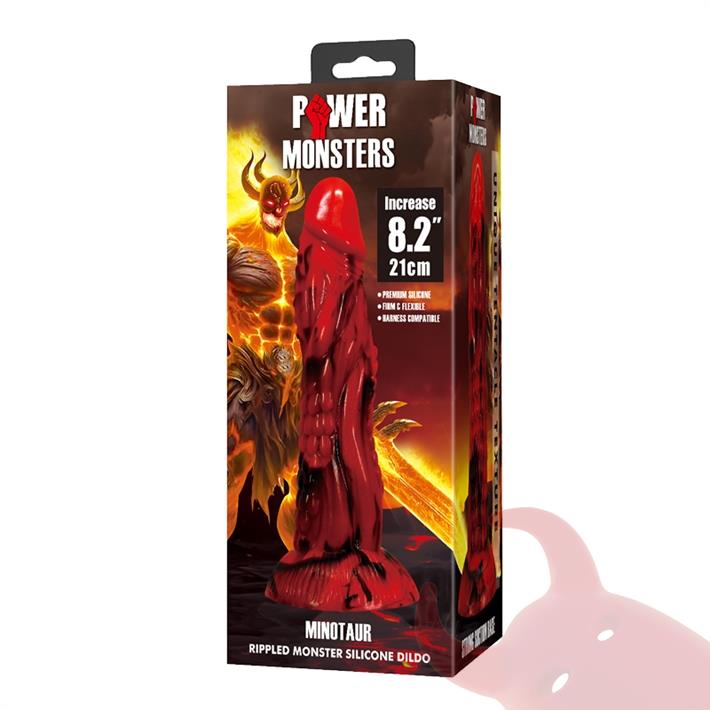 Monster dildo de silicona con sopapa