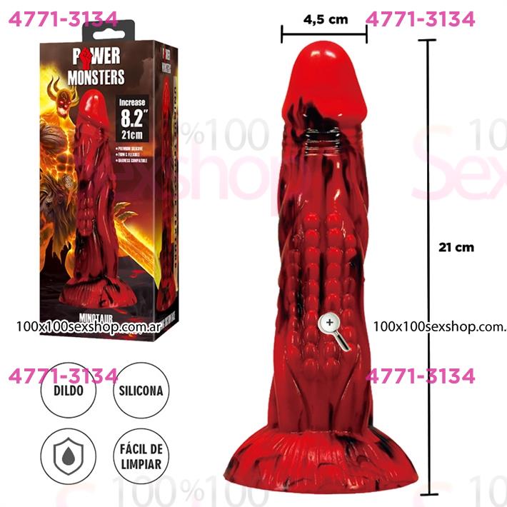 Monster dildo de silicona con sopapa