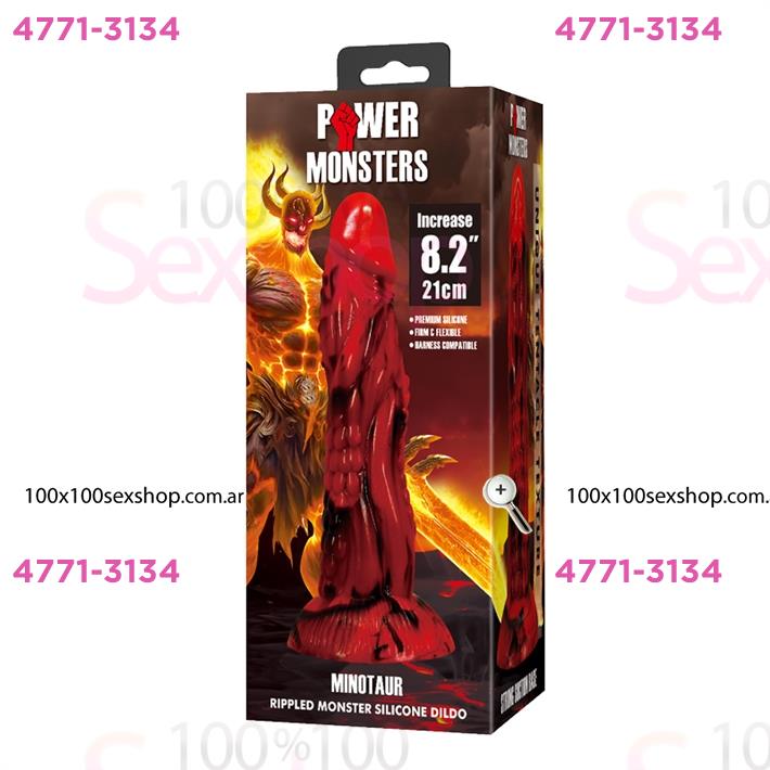 Monster dildo de silicona con sopapa