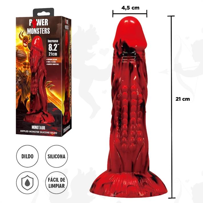 Monster dildo de silicona con sopapa