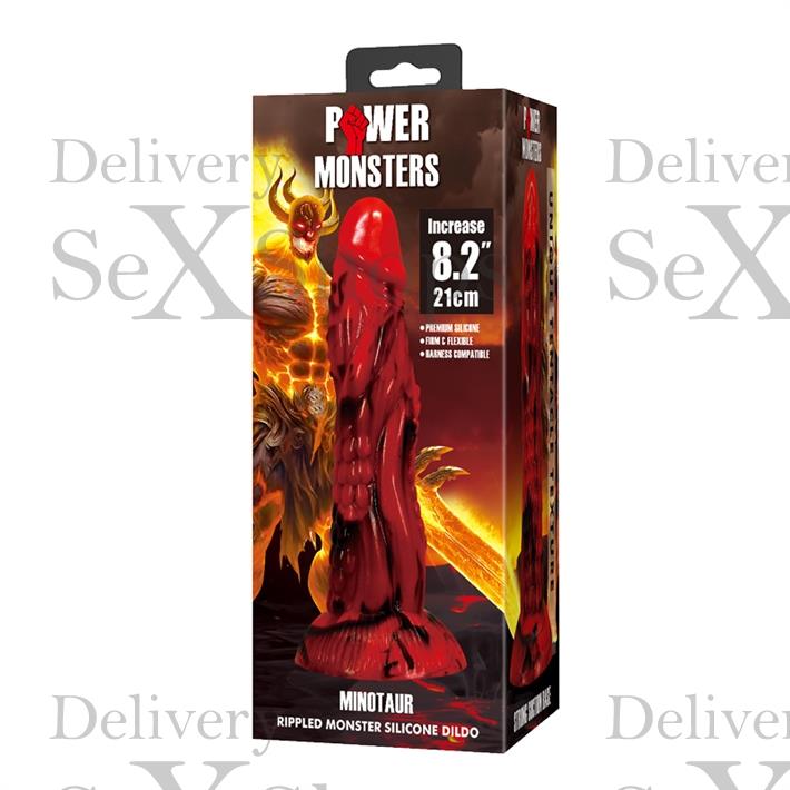 Monster dildo de silicona con sopapa