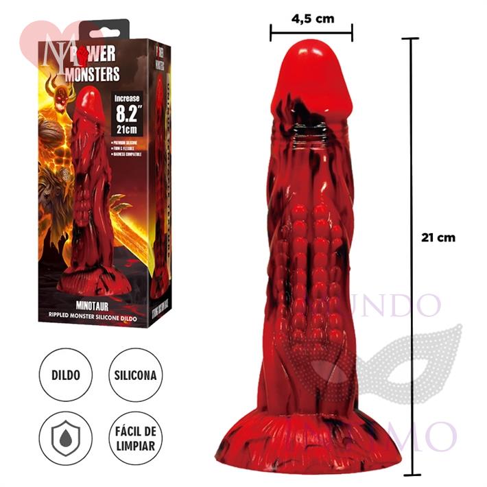 Monster dildo de silicona con sopapa