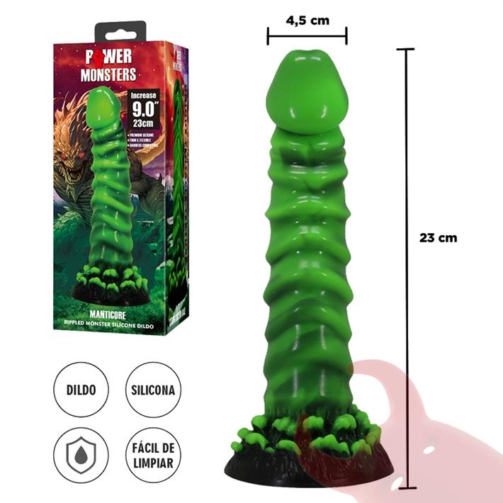 Monster dildo de silicona con sopapa