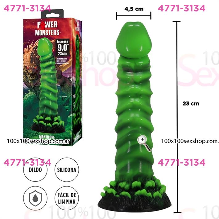 Monster dildo de silicona con sopapa