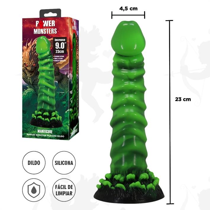 Monster dildo de silicona con sopapa