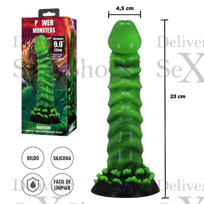 Monster dildo de silicona con sopapa Monster dildo de silicona con sopapa