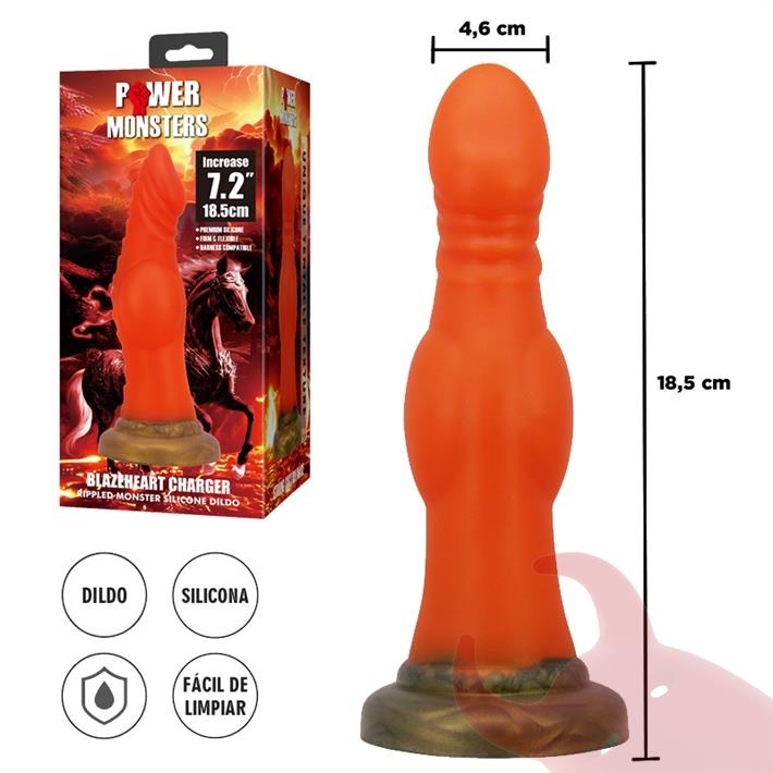 Dildo con sopapa de silicona monster