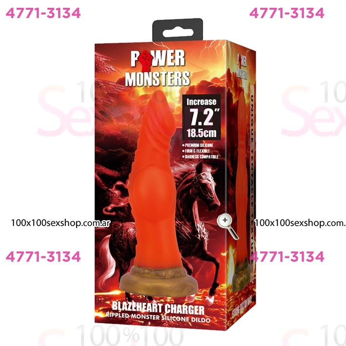 Dildo con sopapa de silicona monster