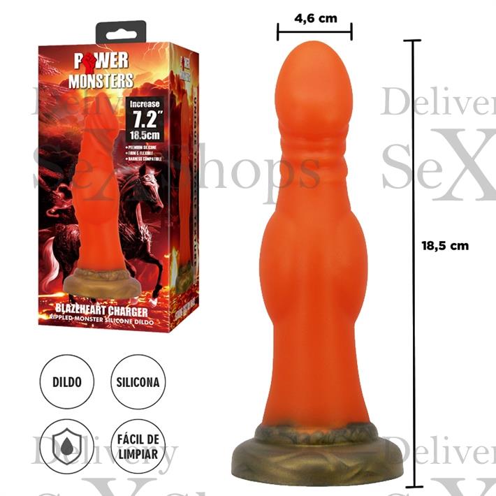 Dildo con sopapa de silicona monster Dildo con sopapa de silicona monster