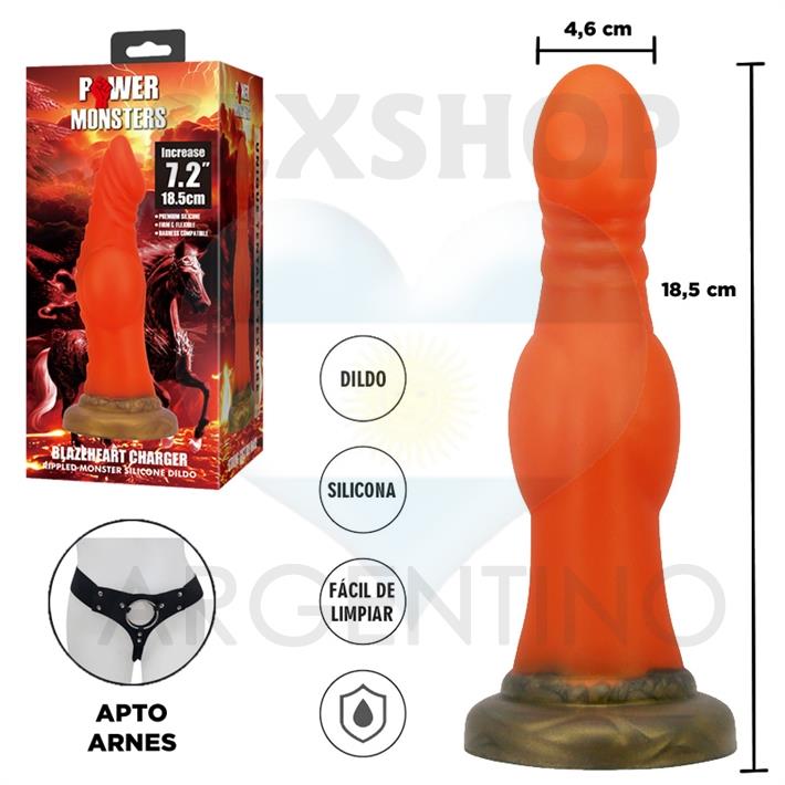 Monster Blazeheart Charger - dildo con sopapa