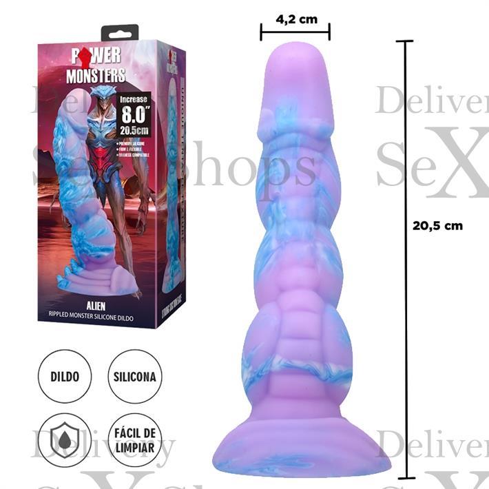  Monster ALIEN dildo con sopapa 
