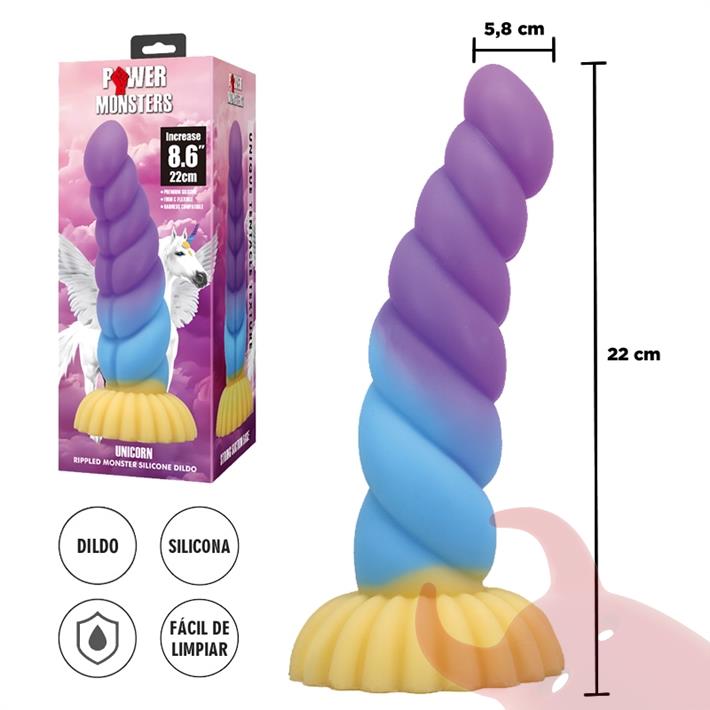 Dildo monster con sopapa de silicona