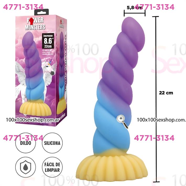 Dildo monster con sopapa de silicona