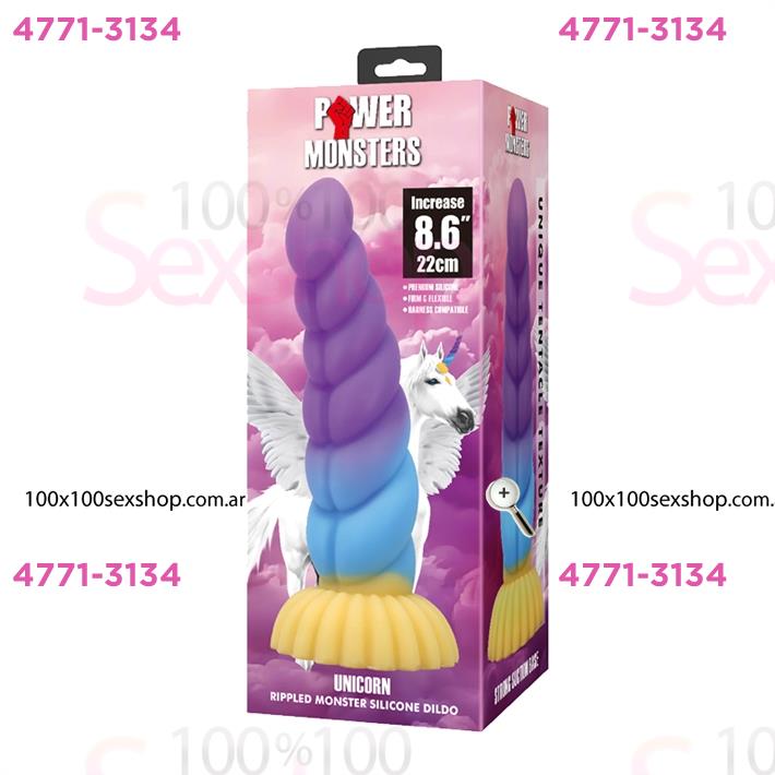 Dildo monster con sopapa de silicona