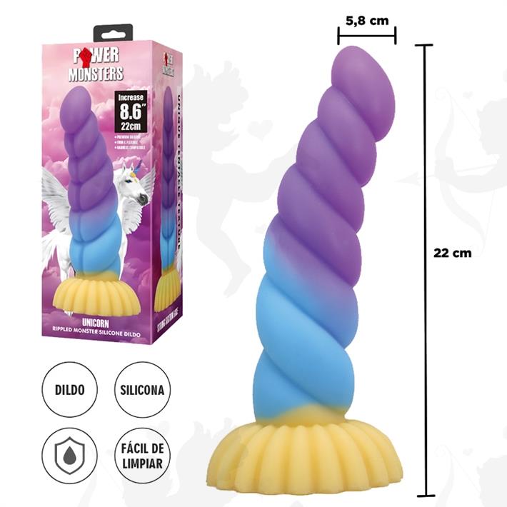 Dildo monster con sopapa de silicona