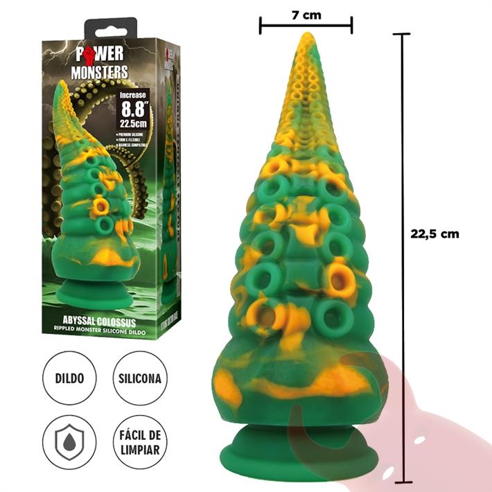 Monster dildo con sopapa de silicona