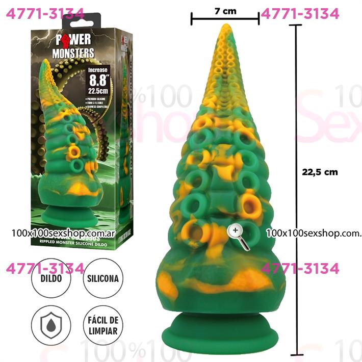 Monster dildo con sopapa de silicona