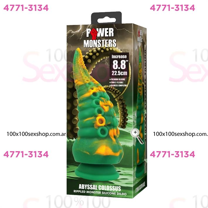 Monster dildo con sopapa de silicona