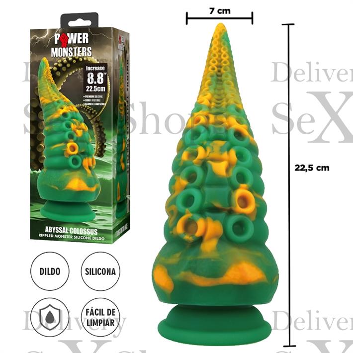 Monster dildo con sopapa de silicona Monster dildo con sopapa de silicona