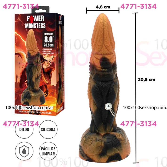 Dildo de silicona monster con sopapa