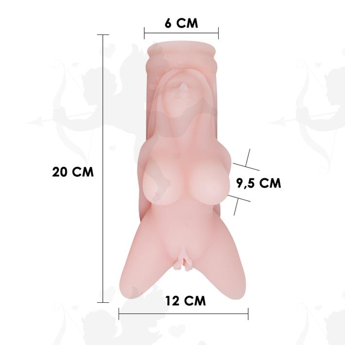 Masturbador Giro-Vibra TPR con Control de Voz