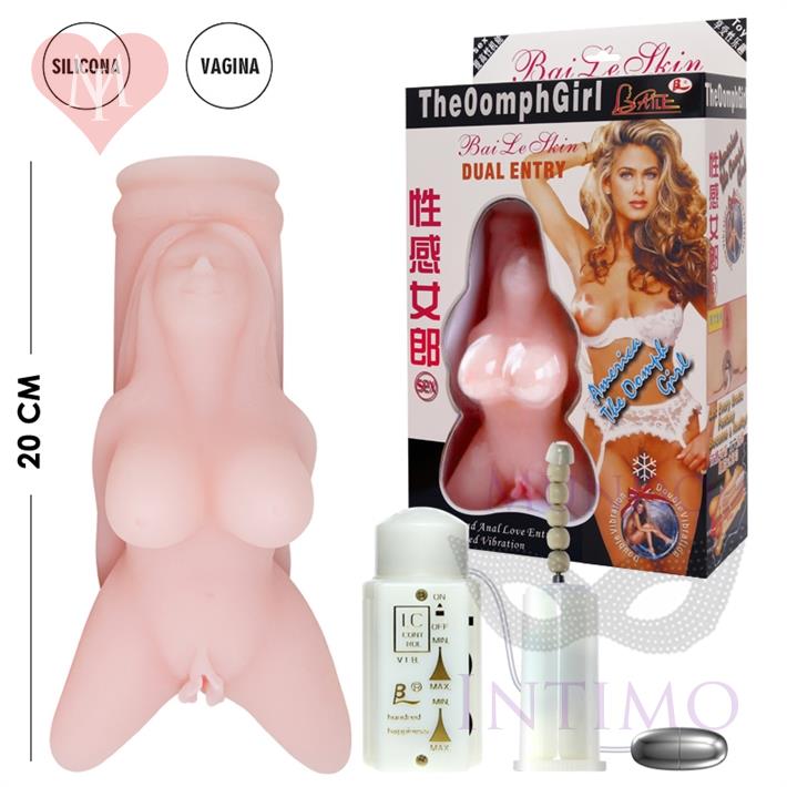 Masturbador Giro-Vibra TPR con Control de Voz