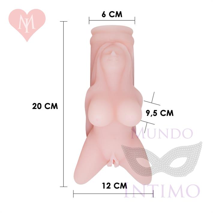 Masturbador Giro-Vibra TPR con Control de Voz