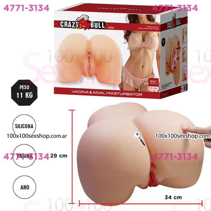 Muñeca realista Premium: textura ultra realista con doble acceso y diseño resistente al agua