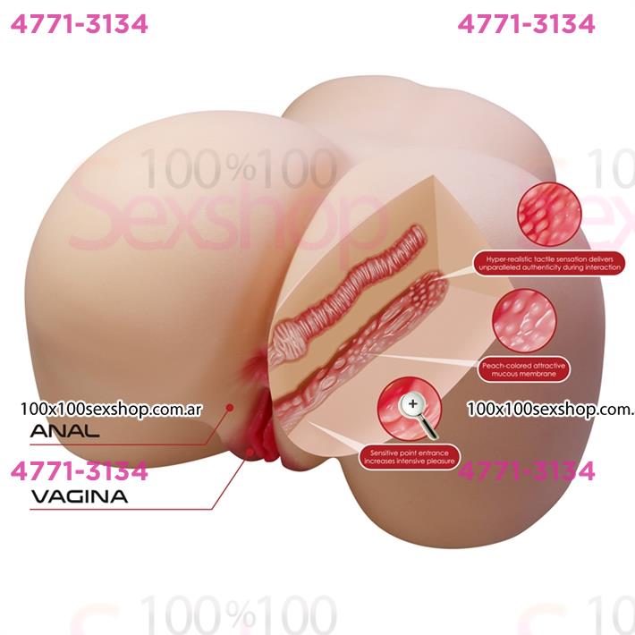 Muñeca realista Premium: textura ultra realista con doble acceso y diseño resistente al agua