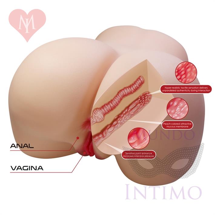 Muñeca realista Premium: textura ultra realista con doble acceso y diseño resistente al agua