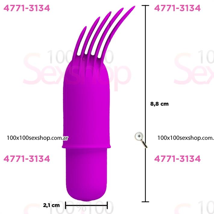 Vibrador con 12 funciones de vibración, 4 estilos diferentes de funda de silicona con recarga USB