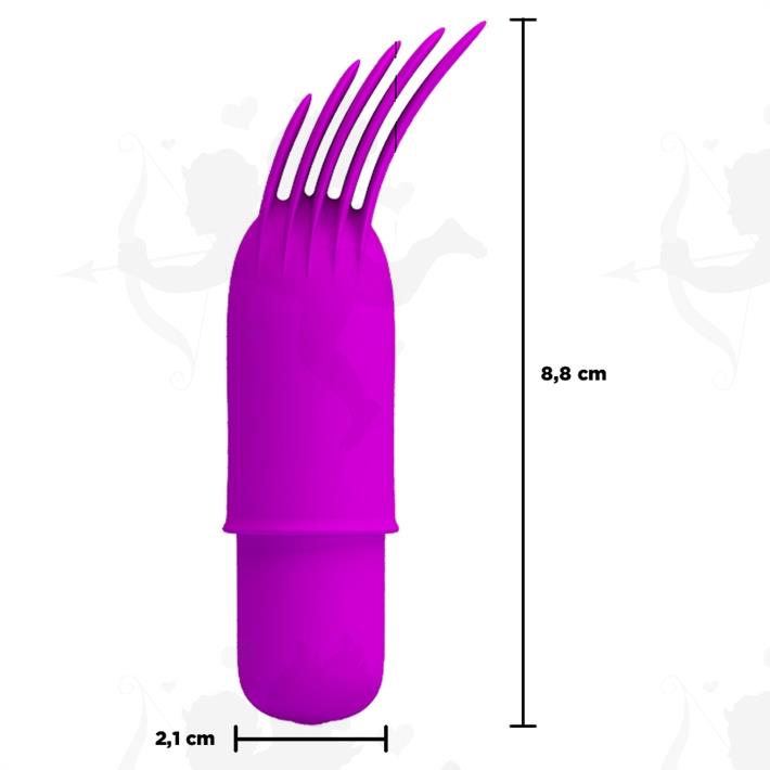 Vibrador con 12 funciones de vibración, 4 estilos diferentes de funda de silicona con recarga USB