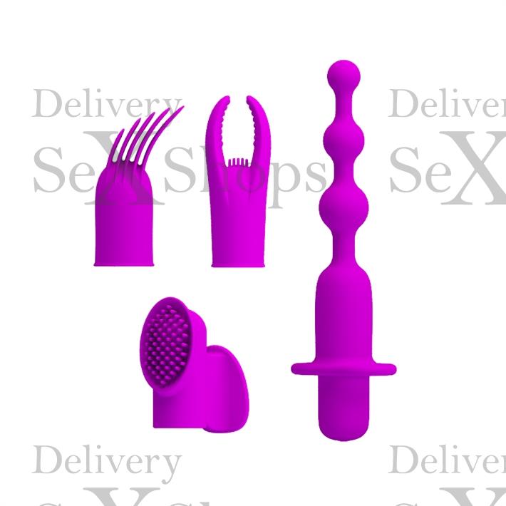 Vibrador con 12 funciones de vibración, 4 estilos diferentes de funda de silicona con recarga USB Vibrador con 12 funciones de vibración, 4 estilos diferentes de funda de silicona con recarga USB