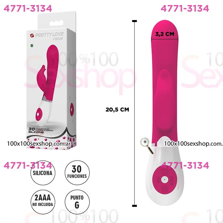 Cód: CA SS-PL-14223 - Felix estimulador con vibrador de clitoris - $ 52800