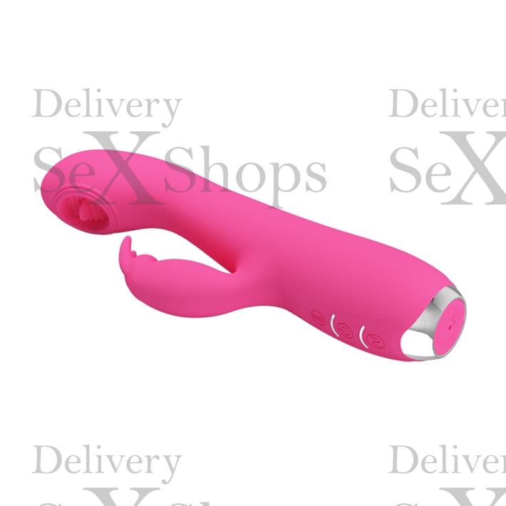 Masajeador de punto G con estimulacion clitorial y carga USB