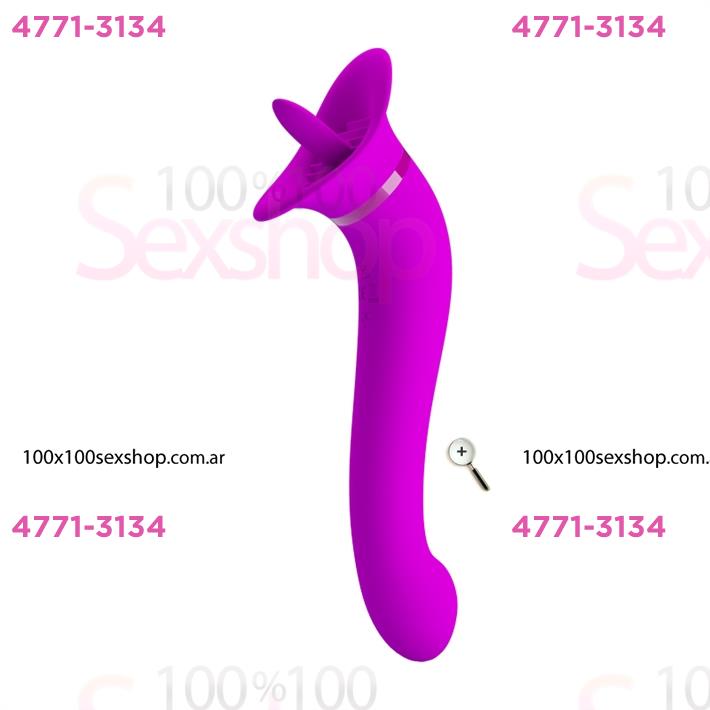 Cód: CA SS-PL-14886 - Estimulador de clitoris simil lengua con carga USB - $ 87200