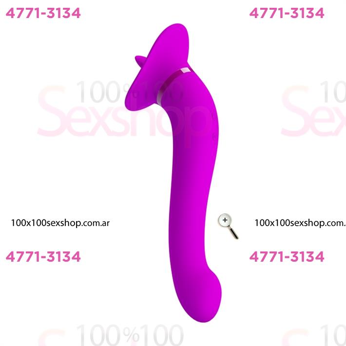 Estimulador de clitoris simil lengua con carga USB