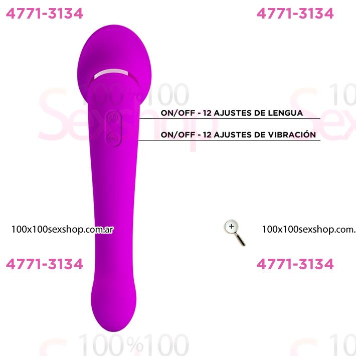 Estimulador de clitoris simil lengua con carga USB