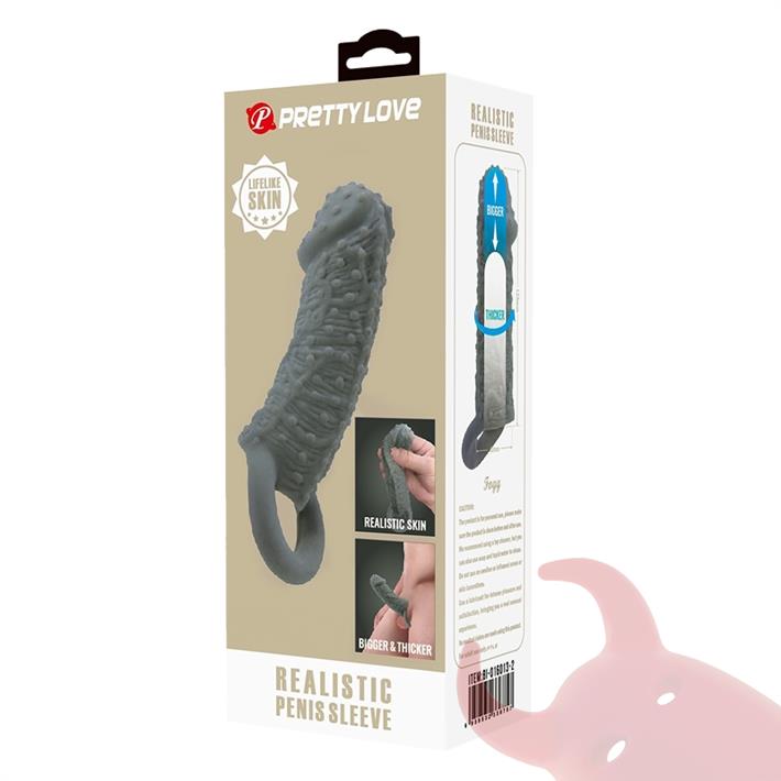 Funda para pene realistica de 13 cm de largo