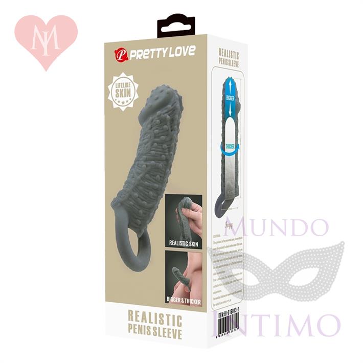 Funda para pene realistica de 13 cm de largo