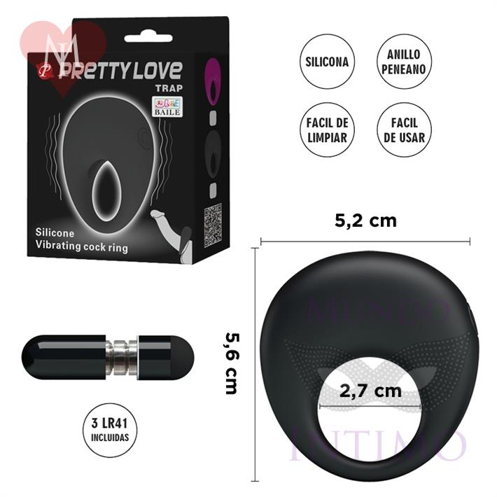  Anillo para retrasar la eyaculacion con 3 modos de vibracion 