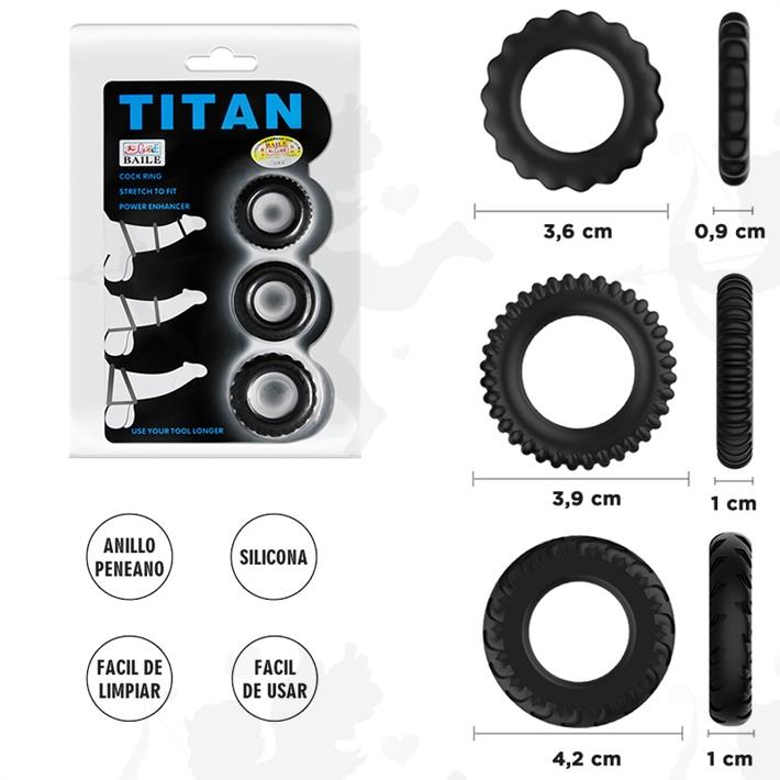 Kit x3 anillos de goma de diferentes medidas