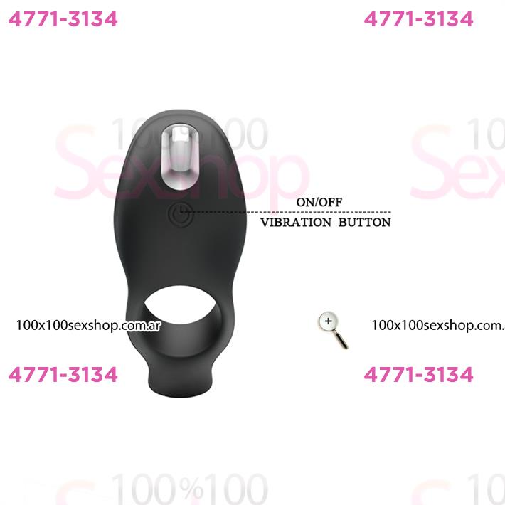 Anillo retardador de eyaculacion con vibracion y carga USB